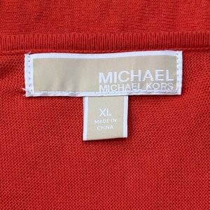 Michael Kors Shoulder-Zip Relaxed Fit 3/4 Sleeve Top – XL